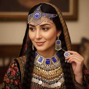 Afghan Fashion Jewelry <b>Sets</b> for Girls and Women Custom Size Color Options Available for Wedding - Product Image 4