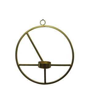 Portavelas Colgante Circular de Hierro con Diseño Triangular para Decoración del Hogar, Portavelas para Velas de Té - Product Image 2