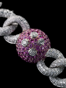 Collar de Lujo Más Vendido, Chapado en Rodio sobre Plata 925, con Diamantes Engastados en Pavé y Dijes de Planetas Coloridos, en Oferta - Product Image 2