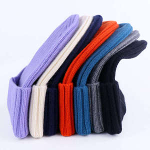 Bonnet en tricot côtelé à revers personnalisé avec logo pour marques de mode de boutique – Fournisseur en gros à faible MOQ - Product Image 3