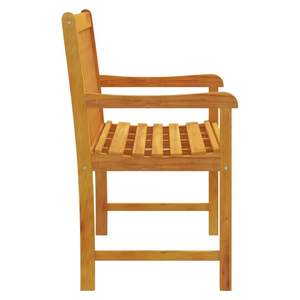 Banco de Jardín Pequeño de Madera de Acacia Sólida, Banco de Patio Natural - Product Image 4