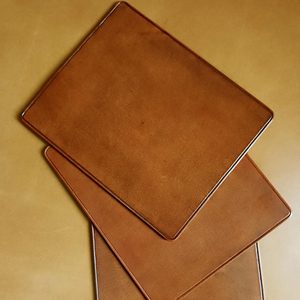 Genuine Leather Mouse Pad Water Resistant <b>Desk</b> Mat Premium Cowhide Leather Mousepad for Workspace Efficiency LMP-0044 - Product Image 2