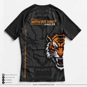Maillot de compression sublimé de haute qualité Mawra pour entraînement en salle de sport, combat MMA, unisexe - Product Image 4