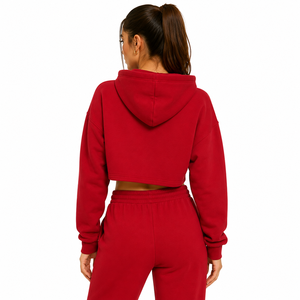 <b>woman</b> <b>crop</b> <b>hoodie</b> with comfortable relaxed fit breathable premium fabric stylish look suitable <b>for</b> travel fitness and leisure we - Product Image 3