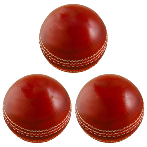 Balones de Cricket de Cuero de Tamaño Oficial, Cuero Curtido con Alumbre de Primera Calidad, Cosidos a Mano, Rojos y Blancos, para Partidos T20 y de Alta Gama - Product Image 1