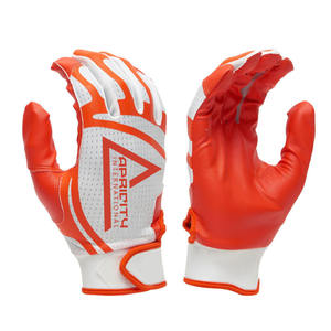 Gants de frappeur de baseball personnalisés en cuir, couleur sur mesure, paume antidérapante à haute adhérence, pour adulte, pour softball en extérieur, fermeture auto-agrippante - Product Image 1