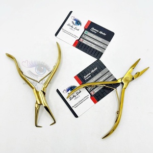 Gpa-plasma màu vàng thép không gỉ mở rộng tóc Kìm Chất lượng cao tóc công cụ Kit biểu tượng tùy chỉnh da <span class=keywords><strong>Pouch</strong></span> tóc - Product Image 6