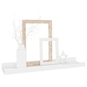 4-Piece High <b>Gloss</b> <b>White</b> Wall & Display <b>Shelves</b> 15.7\"x3.5\"x1.2\" Each - Product Image 3