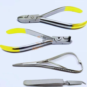 Kit orthodontique premium 4 pièces : Coupe-fil distal TC, Coupe-fil rigide, Pince à action inversée, Pince Mathieu, Instruments médicaux - Product Image 6