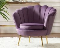 Fauteuil d'appoint rond en velours rose, dossier capitonné, accoudoirs rembourrés, design moderne, pieds en métal, rembourrage en mousse pour salon, chambre, hôtel