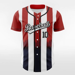 Maillot de baseball technique personnalisé pour équipe, tissu léger et ventilé, vêtements de sport respirants - Product Image 3