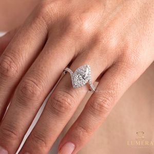 IGI Certified Lab Grown <b>Diamond</b> Marquise Engagement <b>Ring</b> 9K 10K 14K 18K Gold Luxury Custom Fine Jewelry Brilliant Cut for Women - Product Image 5
