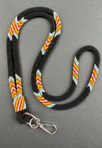 Elegant Bohemian Beaded Neck <b>Lanyard</b> for ID Cards Stylish Badge Holder Strap At Cheap Price - Product Image 5