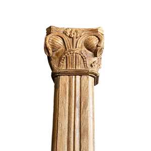 Colonne décorative en teck massif sculptée à la main, style vintage indien, pour projets de temples, villas et hôtels |   Mix & Match 1 Contenant - Product Image 3