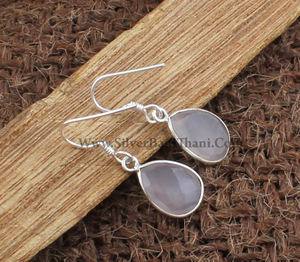 Wholesale Natural Rose Quartz 925 <b>Sterling</b> <b>Silver</b> <b>Drop</b> <b>Earrings</b> Women Healing Gemstone Jewelry Reiki Energy Wedding Gift Luxury - Product Image 5