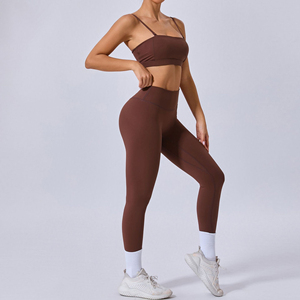 Ensemble d'entraînement pour femmes, soutien-gorge de sport et leggings de compression pour le fitness, le yoga, la gym, la course et l'exercice - Product Image 1