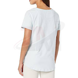 Servicio ODM y OEM Disponible, Camiseta Blanca con Estampado Gráfico para Mujer, Estilo Hip Hop, Cuello Redondo, Corte Ajustado, Venta al Por Mayor - Product Image 3