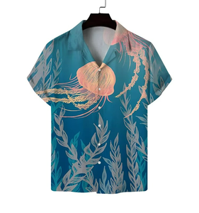 เสื้อฮาวายลายดอกพิมพ์สีสันสดใสสำหรับผู้ชาย ผ้าเรยอน ลดราคาสุดคุ้มช่วงซัมเมอร์ - Product Image 1