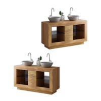 Meuble de salle de bain moderne, durable et écologique, sur mesure, de haute qualité, avec accessoires de rangement, design dernier cri, SOLDE