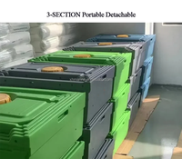 Offre Spéciale – Bateau Pliant en Plastique de 2,1 m à 3,3 m pour 3-4 Personnes, Bateau de Pêche Détachable pour Voiture SUV, Idéal pour les Voyages