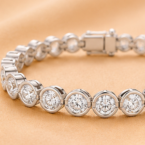Pulsera de Plata 14K con Diseño de Racimo de Diamantes Celestial Harmony para Mujer, Joyería Fina de Lujo, Regalo - Product Image 2