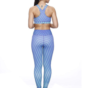 High Manufacture Comfortable Women Yoga Set With Solid Color / Custom Logo Private Label 100% Cotton Women Gym Fitness Sets - Product Image 6