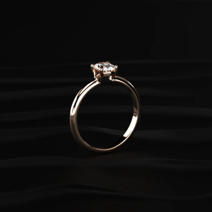 Anillo de Diamante Ovalado Solitario de Alta Calidad de 0.5CT con Certificado IGI SGL, Diamante Ovalado Cultivado en Laboratorio que Irradia Elegancia, Anillo de Compromiso - Product Image 2
