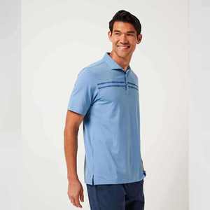 Chemise polo homme respirante, col ajusté, douce, design tendance, été, sport, haute qualité, couture soignée, logo brodé personnalisé. - Product Image 2