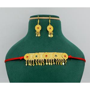 Necklace With Earrings <b>Jewellery</b> Set Goldplated Pure Brass High Quality Uae Dubai Made in India <b>Fashion</b> Jewelry Necklace - Product Image 3