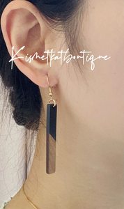 ต่างหูไม้เรซิ่นขัดเงาทำมือ สีสันสดใส น้ำหนักเบา เครื่องประดับโดดเด่น ดีไซน์เลียนแบบโบราณ งานฝีมือคอดิม - Product Image 4