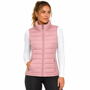 Women's Packable Winter Puffer Vest Lightweight <b>Sleeveless</b> Quilted <b>Jacket</b> Breathable Polyester Filling Windproof Casual Wear - Product Image 1