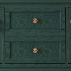 Consolle retrò con 2 cassetti e 2 ante, tavolo lungo da ingresso, consolle stretta con contenitore - Product Image 6