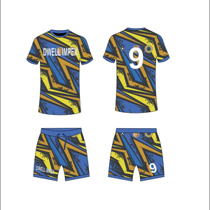 Maillot de football personnalisé sublimé, durable, pour les matchs, séchage rapide, respirant, en polyester - Product Image 1