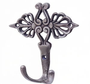 Vintage Design Aluminum Wall <b>Hook</b> Elegant Casting Design Perfect For Cloth Display Door Hanging And Stylish Home Accent - Product Image 1