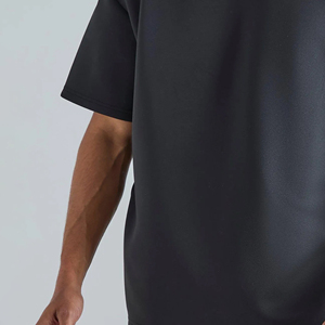 เสื้อยืดฮิปฮอปสตรีทแวร์ผู้ชายทรงโอเวอร์ไซส์ ผ้าฝ้าย 100% หนา 220gsm เป็นมิตรกับสิ่งแวดล้อม ระบายอากาศได้ดี ทรงไหล่ตก ไซส์พลัส - Product Image 3