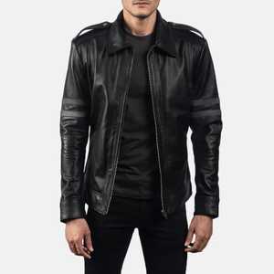 Chaquetas de Cuero Clásicas y Sencillas con Cierre para Hombre, Nueva Llegada, Chaquetas de Cuero para Hombre de Invierno, Chaqueta de Cuero con Color Personalizado - Product Image 5