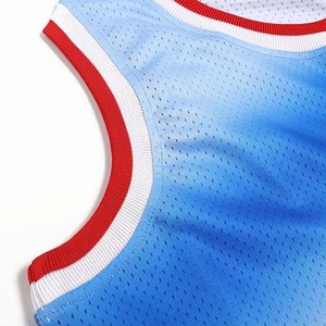 Men's <b>Mesh</b> Athletic Basketball Jersey V-Neck Customizable Team Name Four-Way Stretch Moisture-Wicking Breathable Sports Shirt - Product Image 5