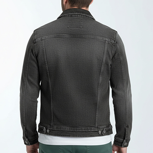 Veste en jean pour homme OEM ODM, en denim de coton de qualité supérieure, pour les acheteurs en gros de vêtements de mode - Product Image 2