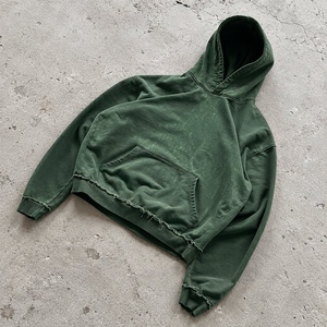 Hoodie Oversize à Marque Blanche 450 GSM en Polaire Délavée Effet Vieilli Style Streetwear pour Marques de Vêtements - Product Image 3