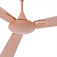 Ventilateur de plafond Aura 2 48 mm Or rose |   Haute vitesse |   Économe en énergie |   Lames en alliage d'aluminium |   Télécommande |   3 Lames |   Moteur