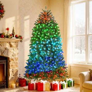 Albero di Natale di Lusso 2,13 m Controllato da App, Facile da Montare, 180 cm di Larghezza, LED a Spettro Completo, Luce Calda per Uso Interno - Product Image 2