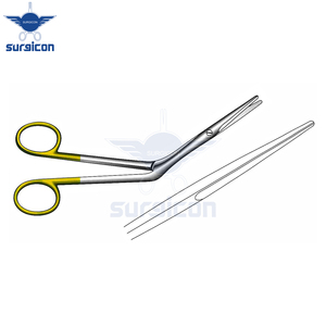 Ciseaux chirurgicaux Heymann 18 cm / 7 pouces droits TC Gold, instrument de coupe de précision en acier inoxydable de qualité supérieure - Product Image 4