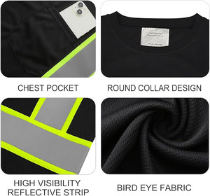 <b>Top</b> Selling High Visibility Two Tone Long Sleeve Work Wear Safety Shirt 100% Polyester Hi Vi <b>Reflective</b> Safety Shirt - Product Image 2