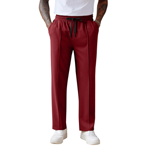 <b>Men</b> Cotton <b>Jogger</b> Sweatpants <b>Loose</b> Fit Drawstring Waist Casual Fleece Trousers Soft Breathable Training Lounge Pants Wholesale - Product Image 1