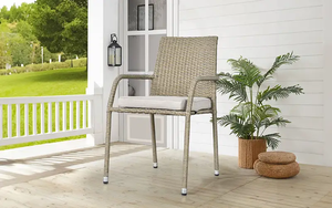 Sillón Reclinable de Madera de Acacia Tejido a Mano con Asiento Natural para Exteriores, Cómodo para Patio, Jardín y Terraza - Product Image 2