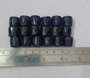 Cuentas espaciadoras de cristal facetado azul y negro en forma de anillo, cuentas transparentes tipo donut para la fabricación de joyas, suministro a granel para manualidades. - Product Image 1