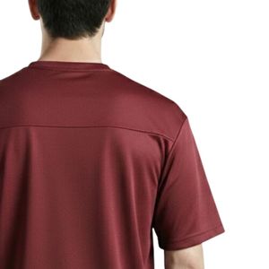 เสื้อยืดโอเวอร์ไซส์สีแดงเลือดหมูสำหรับผู้ชาย ผ้าฝ้ายพรีเมียม ระบายอากาศได้ดี นุ่ม สวมใส่สบาย ทรงหลวม เหมาะสำหรับออกกำลังกาย ฟิตเนส ฝึกซ้อม ชุดลำลอง สตรีทแวร์ รับผลิตแบบ OEM - Product Image 5