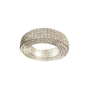 Lustre moderne de luxe en cristal K9, luminaire de plafond LED à économie d'énergie et à intensité variable pour la décoration intérieure des halls d'hôtel - Product Image 1