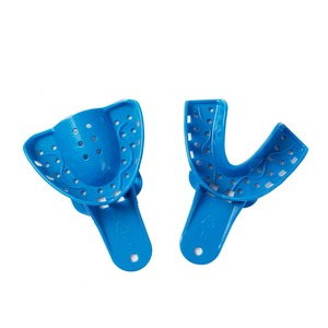 Juego de Bandejas de Impresión Dental Azules, Superior e Inferior, Tamaño Grande, de Plástico, para Guardar Dientes, Herramienta de Odontología, Material de Laboratorio, CE - Product Image 4