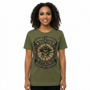 ผู้ผลิตเสื้อยืดลายกราฟิกแบบกำหนดเอง เสื้อยืดผู้หญิงลายหัวกะโหลกต้นไม้สไตล์วินเทจ ผ้าฝ้าย พิมพ์ลายคุณภาพสูง เสื้อสตรีทแวร์ลำลอง - Product Image 6